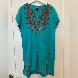 Johnny Was embroidered tunic dress